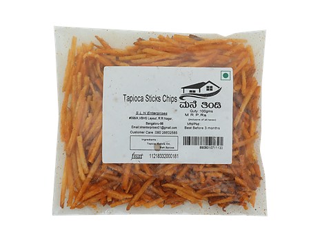 Sln   Namkeen - Tapioca Sticks Chips, 100 g