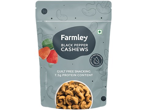 Farmley Black Pepper Roasted Cashews, 36 g