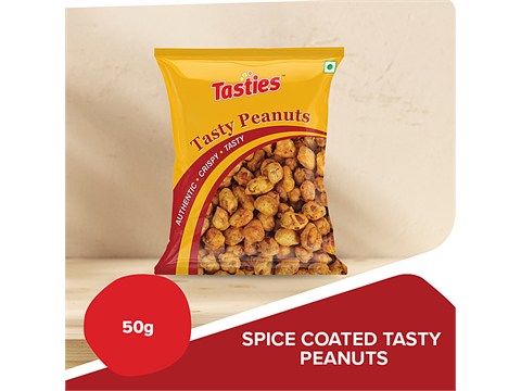 Tasties Tasty Peanuts - Spice Coated, 50 g