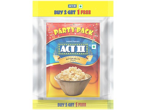ACT II Butter Delite Flavour Instant Popcorn, 150 g