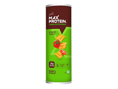 RiteBite Max Protein Spanish Tomato 20g Protein Chips, 120 g