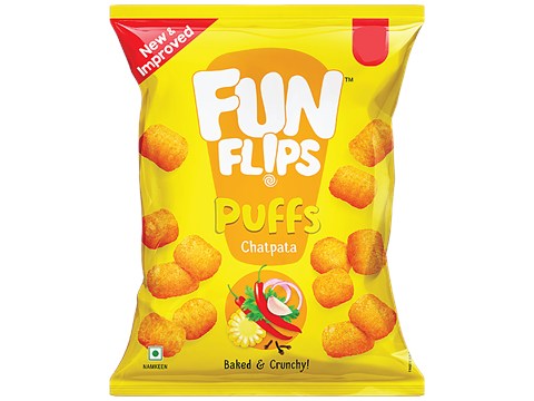 Fun Flips Puffs - Chatpata, Baked, 18 g