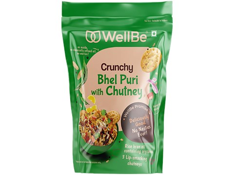WellBe Crunchy Bhel Puri With Chutney, 120 g