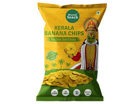 Beyond Snack Sour Cream Onion & Parsley Kerala Banana Chips, 125 g