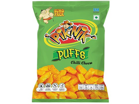 Piknik Puffs Chilli Cheese, 60 g