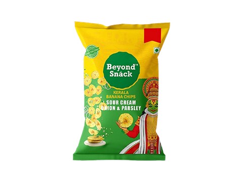 Beyond Snack Sour Cream Onion & Parsley Kerala Banana Chips, 26 g