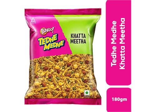 Bingo! Tedhe Medhe Khatta Meetha, 180 g
