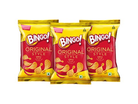 Bingo! Original Style Chilli Sprinkled Potato Chips, 85 g