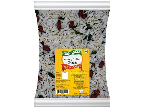 Danaram Crispy Indian Snacks - Karipatta Chirwa, 200 g