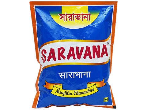 SARAVANA Mughlai Chanachur - Namkeen, Crispy & Crunchy, 400 g
