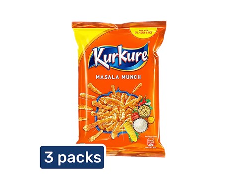 Kurkure Namkeen - Masala Munch, 3x75 g