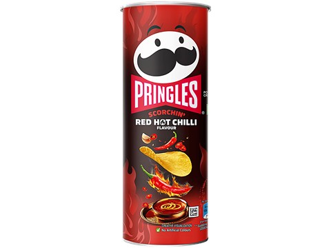 Pringles Scorchin' Red Hot Chilli Flavour Potato Crisps, 102 g