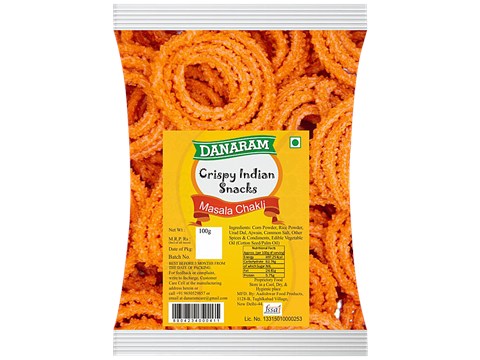 Danaram Crispy Indian Snacks - Masala Chakli, 100 g