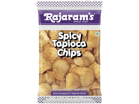Rajaram's Spicy Tapioca Chips - Light & Delightful, Ready To Eat, 100 g