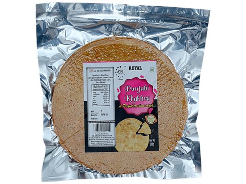 Royal Punjabi Khakhra - Ready To Eat, Tea Time Snack, 200 g