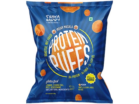 Shaka Harry Indian Masala Protein Puffs, 20 g