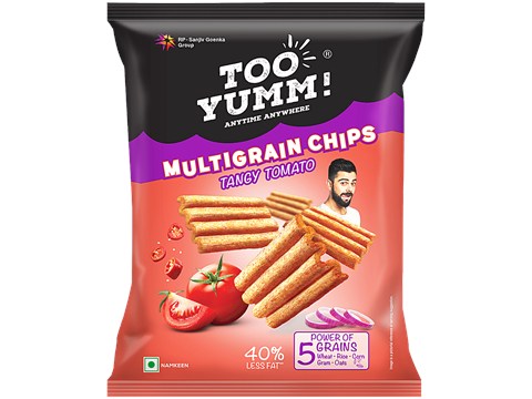 Too Yumm! Tangy Tomato Flavour Multigrain Chips, 21 g