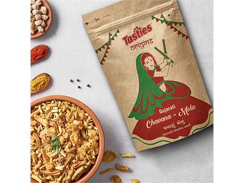 Tasties Origins Namkeen - Chavana-Mola, Sweet & Spicy Mixture, 150 g