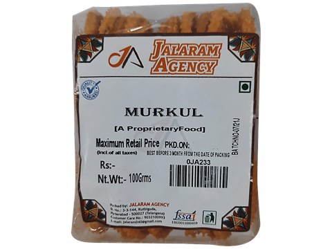 Jalaram Murkul - Crispy, Tasty, Rice-Based Snack, 100 g