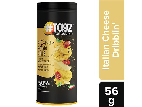 tagz Popped Potato Chips - Italian Wine 'N Cheese', 56 g
