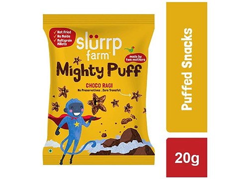 Slurrp Farm Choco Ragi Puffs, 20 g