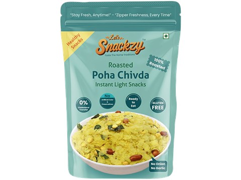 Let's Snackzy Roasted Poha Chivda, 195 g