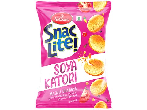 Haldiram's Snac Lite! Masala Dhamaka Soya Katori, 50 g