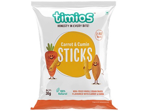 Timios Sticks - Carrot & Cumin, 30 g