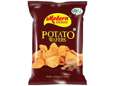 Modern Kitchens Potato Wafers - Roasted Spices, Vegan, Fresh, Crispy, 70 g