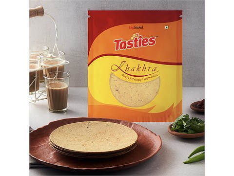 Tasties Whole Wheat Khakhra Chilly Kothmir, 180 g