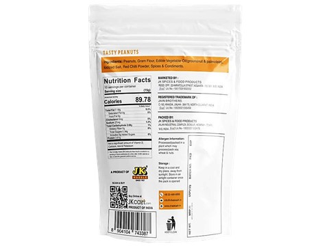 JK Chaskaah Tasty Peanuts, 150 g