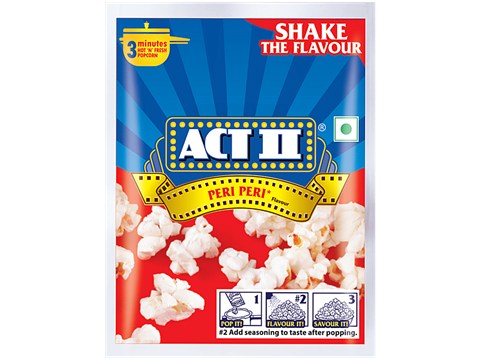 ACT II Peri Peri Flavour Instant Popcorn, 59 g