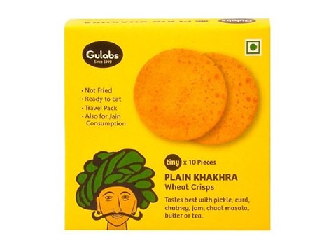 Gulabs Plain Khakhra, 10 pcs