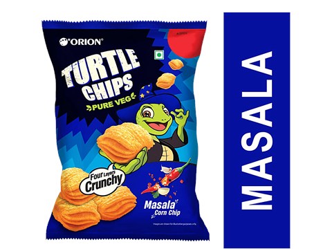 Orion Turtle Chips Masala Corn Chip, 115 g