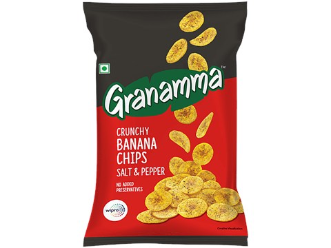 Granamma Salted Crunchy Banana Chips, 75 g