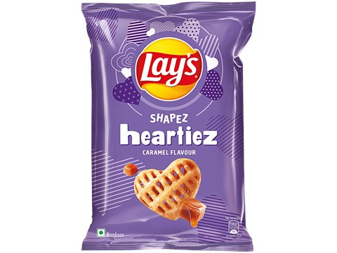 Lay's Shapez Heartiez Caramel Flavour Namkeen, 47 g