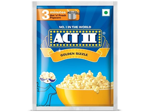 ACT II Golden Sizzle Instant Popcorn, 60 g