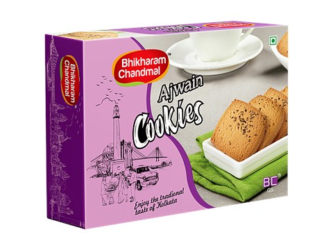 Bhikharam Chandmal Ajwain Cookies, 250 g
