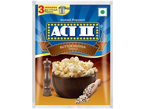 ACT II Butter Pepper Flavour Instant Popcorn, 70 g