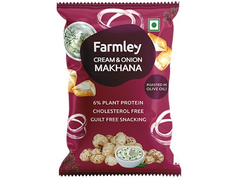 Farmley Cream & Onion Roasted Makhana, 51 g