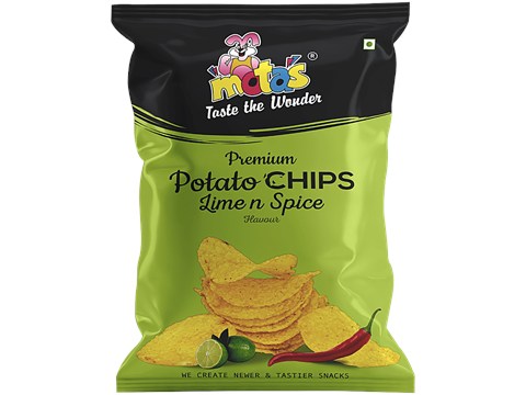 mota's Premium Potato Chips - Lime N Spice, 100 g