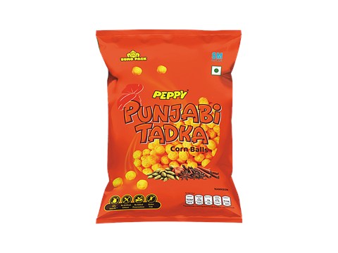PEPPY Punjabi Tadka Corn Ball, 60 g