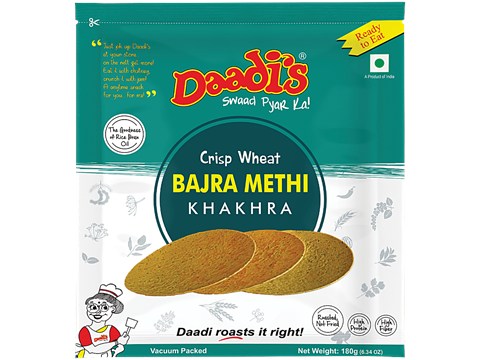 Daadi's Bajra Methi Khakhra - Pearl Millet, 180 g