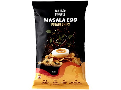 The Khao Project Masala Egg Potato Chips, 50 g