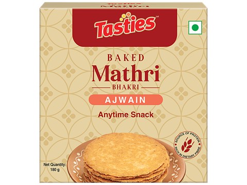 Tasties Bhakri Baked Mathri - Ajwain, 180 g