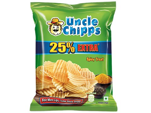 Uncle chipps Spicy Treat, 24 g