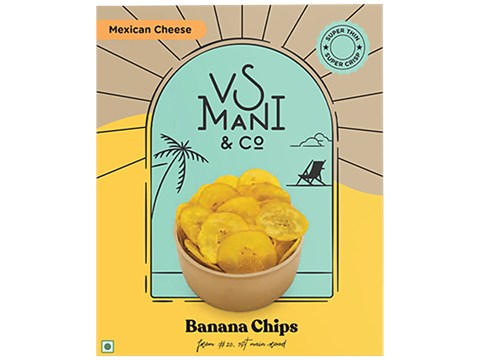Vs Mani & Co. Banana Chips - Mexican Cheese, 65 g