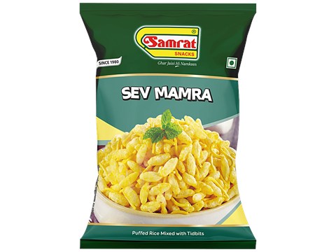 Samrat Namkeen Sev Mamra Namkeen - Puffed Rice Mixed With Tidbits, Crispy, Indian Snack 45 g, 45 g