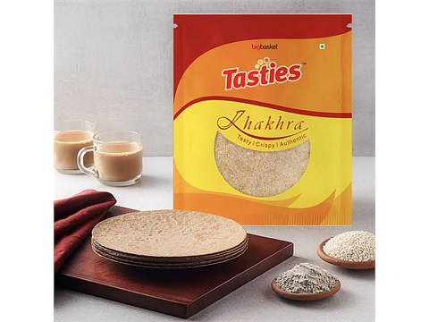 Tasties Khakhra Finger Millet Sesame Ragi Sesame, 180 g