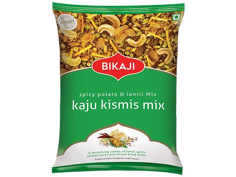 Bikaji Kaju Kismis Mix - Spicy Potato & Lentil Mix, 150 g